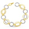 Pulsera oro bicolor